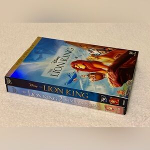 Disney The Lion King 1 and The Lion King 2 Simba’s Pride DVD Bundle Lot
